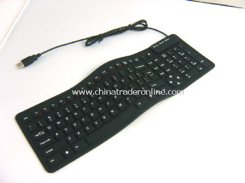 108-key slim flexible keyboard