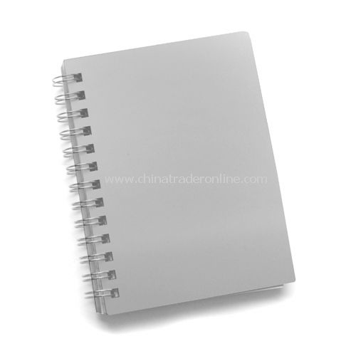Notebook - Silver with Black Chip Back