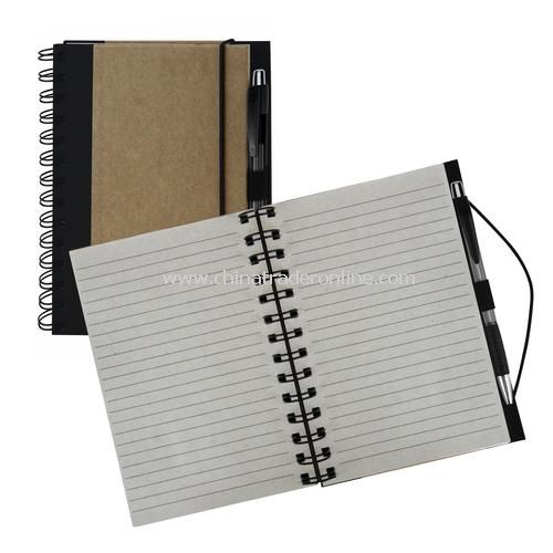 Recycled Color Spine Spiral Notebook