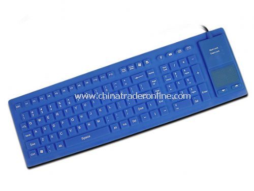 106-key Flexible Keyboard with Full Sealed Touchpad