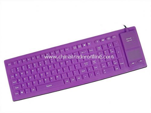 106-key Flexible Keyboard with Full Sealed Touchpad