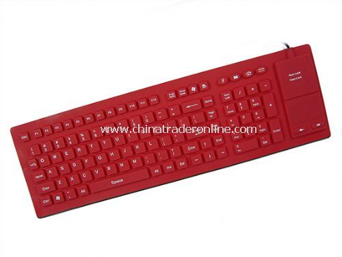 106-key Flexible Keyboard with Full Sealed Touchpad