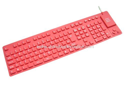 116-key flexible keyboard with Built-in Mouse from China