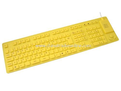 116-key flexible keyboard with Built-in Mouse