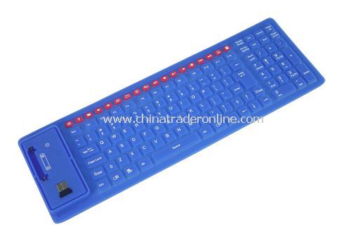 125-key 2.4GHz wireless multimedia flexible keyboard