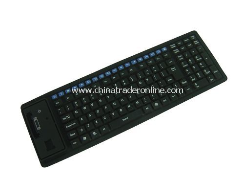 125-key 2.4GHz wireless multimedia flexible keyboard