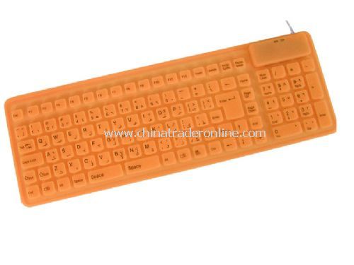 106-key slim flexible keyboard from China