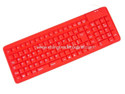 106-key slim flexible keyboard