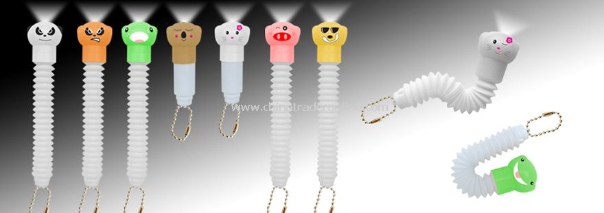 Cartoon Led Light Keychain from China