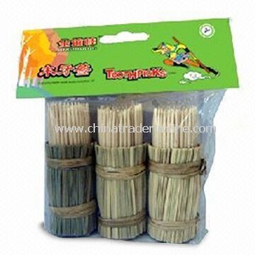 High-quality Toothpick and BBQ Skewer, Made of White Birch from China