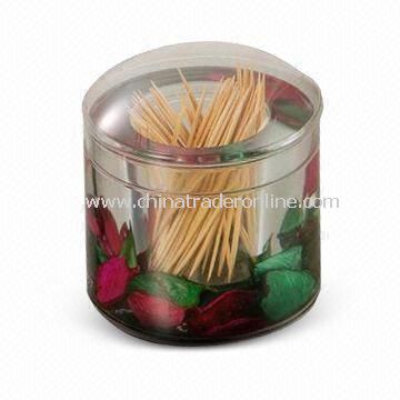 Toothpick Box/Cotton Swab Holder, OEM/ODM Orders are Welcome