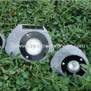 Solar Rock Light, Solar Stone Light, Solar Resin Light, Solar Sculpture Light