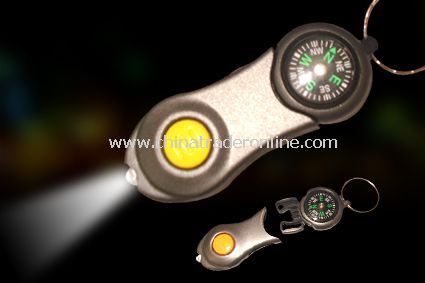 LED KEYCHAIN WITH COMPASS from China