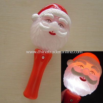 FLASHING SPINNING BALL WITH SANTA CLAUS