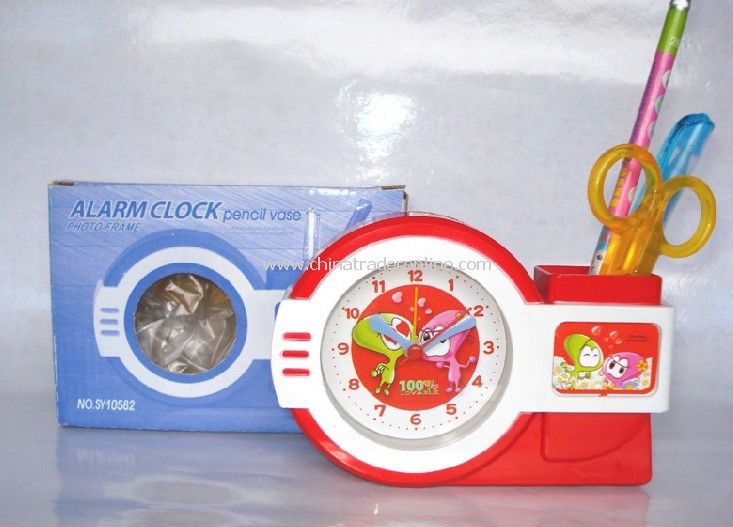 Photo Frame Clock Square Pen