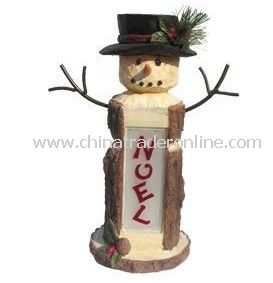 Solar Snow Man Light, Solar Resin Light, Solar Sculpture Light, Solar Decorative Light