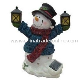 Solar Snow Man Light, Solar Resin Light, Solar Sculpture Light from China