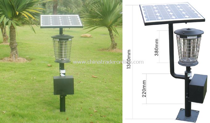 Solar outdoor anti- mosquito lamps(luxurious double optical frequency vibration)