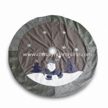 42-inch Christmas Tree Skirt, Available in Gray