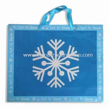 Christmas Shopping Bag, Made of 128g Art Paper, Measures 410 x 330mm