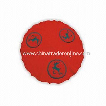 Christmas Tree Skirt, Available in Red, Made of Non-woven Fabric from China