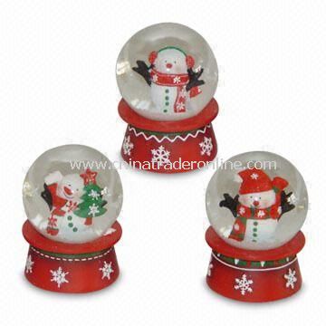 Snow Globe in Cute Design for Xmas, Available in Various Diameters from China