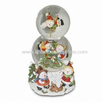 Snow Globe in Cute Design for Xmas, Available in Various Diameters and Designs