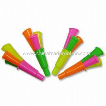 Attractive Whistles, Various Colors are Available, Made of Plastic from China