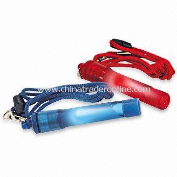 LED Flashing Lights with Whistle, Available in Various Colors from China