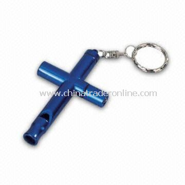 Multifunction Keychain with Whistle, Available in Various Types, Measures 5.5 x 9.5cm