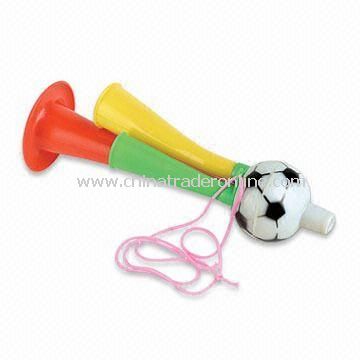 Plastic/Cheer/Football Whistle, Available in Red, Yellow and Green from China