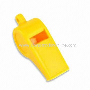 Tourist Whistle, Available in Yellow, Made of Plastic from China