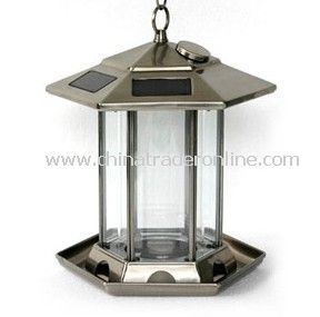 Solar Bird feeder monocrystal or polycrystal solar panel