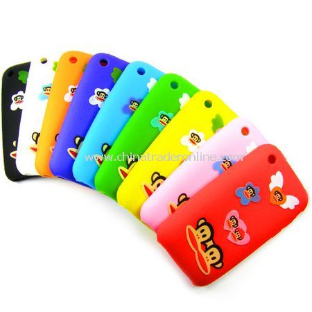 Angle Paul Frank Soft Silicone Rubber cover for Iphone 3G 3GS - 9 colors for choose