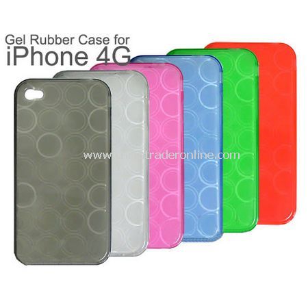 Circle TPU Soft Silicone Case Cover for Apple Iphone 4th - 5PCS/Bulk from China