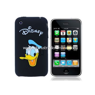 Donald Duck design Silicon/Rubber Case Skin for Apple iphone 3G 3GS (8 color for choose)