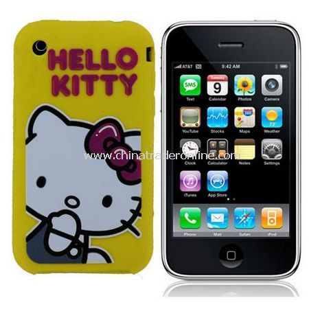 Hello Kitty Cartoon Silicone Case Skin for Apple Iphone - 9 Colors for choose from China