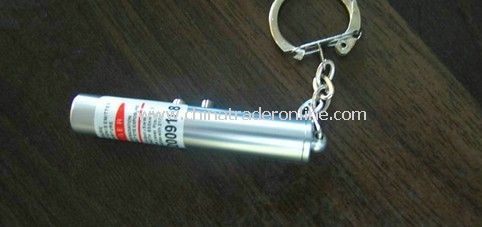 LED + laser pointer keychain flashlight from China