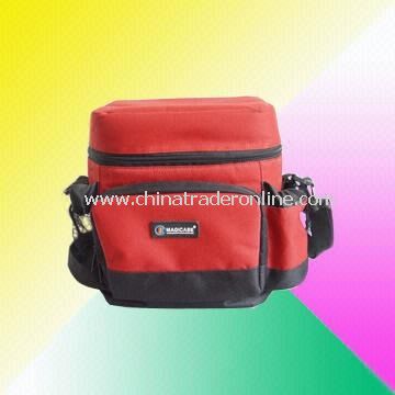 Fancy Design Cooler Bag with Mesh Pockets on Both Sides