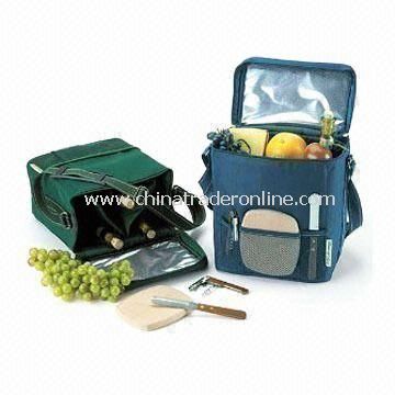 Picnic wine cooler bag Picnic Cooler Bag with Movable Padded Partition
