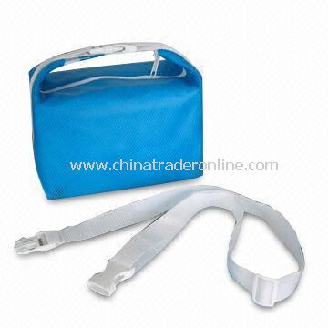 100gsm PP Nonwoven Cooler Bag with EPE Wrapped Lining, Available in Blue