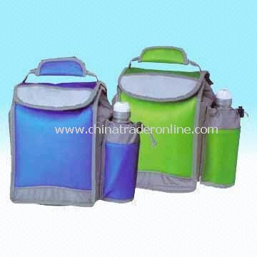 Fabric Cooler Bag with Insulated Bottle Holder from China