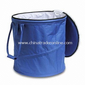Foldable Ice Bucket with Zipper Cover, Packed in a Small Bag, Used as Promotional Gift