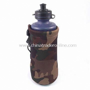 Neoprene Bottle Cooler Bag with Hook and Drawstring Closure