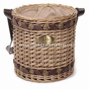 Willow + Seagrass Cooler Basket, Measuring 30 x 30cm from China