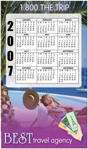 Bic 20 mil Calendar Magnet - Medium from China