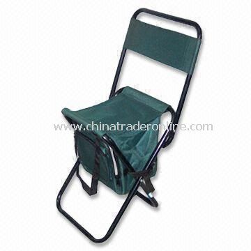 Cooler Bag with Chair, Integrates Leisure Chairs and Cooler Bags in Compact Facility