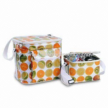 24 Cans Bright Color PVC Picnic Bag with Insulated Aluminum Foil Lining from China