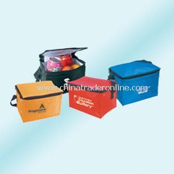 Nylon Cooler Bag with Zippered Lid and Outer Front Pocket from China