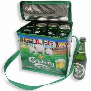 Cooler Wine Bottle Bag, Made of Nonwoven or PP Woven, Suitable for Promotions and Shopping Bags from China